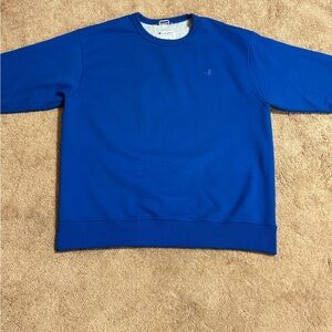 Champion Men's Blue Crewneck Sweater
